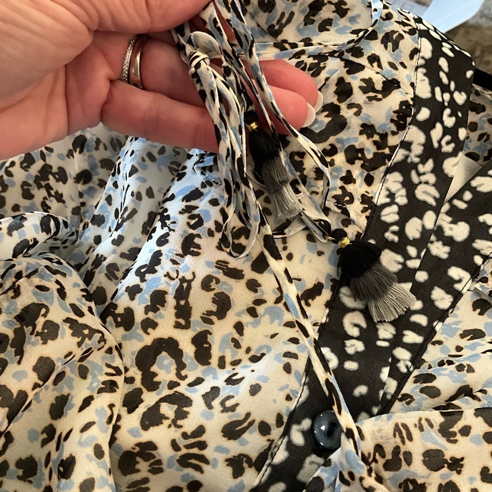 Hale Bob Animal Print Silk and Viscose Dress - Picture 4 of 5